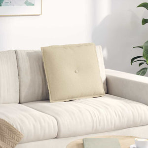 Cuscino per Schiena Crema 50 x 19 x 45 cm Tessuto 42014622