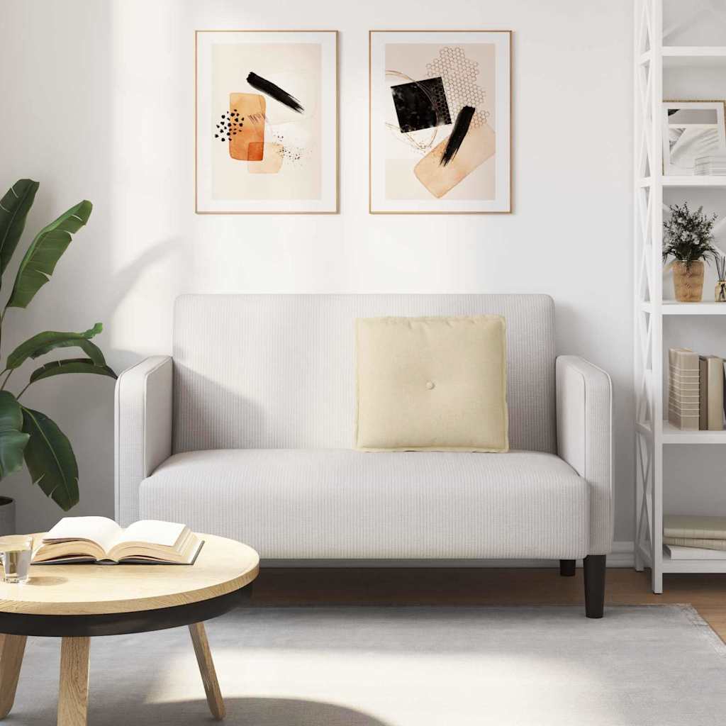 Cuscino per Schiena Crema 50 x 19 x 45 cm Tessuto 42014622