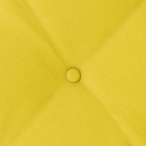 Cuscino per Schiena Giallo Chiaro 50 x 19 x 45 cm Tessuto 42014624