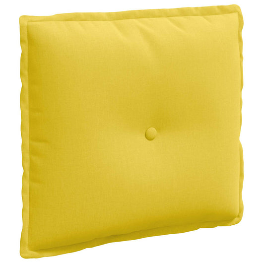 Cuscino per Schiena Giallo Chiaro 50 x 19 x 45 cm Tessuto 42014624