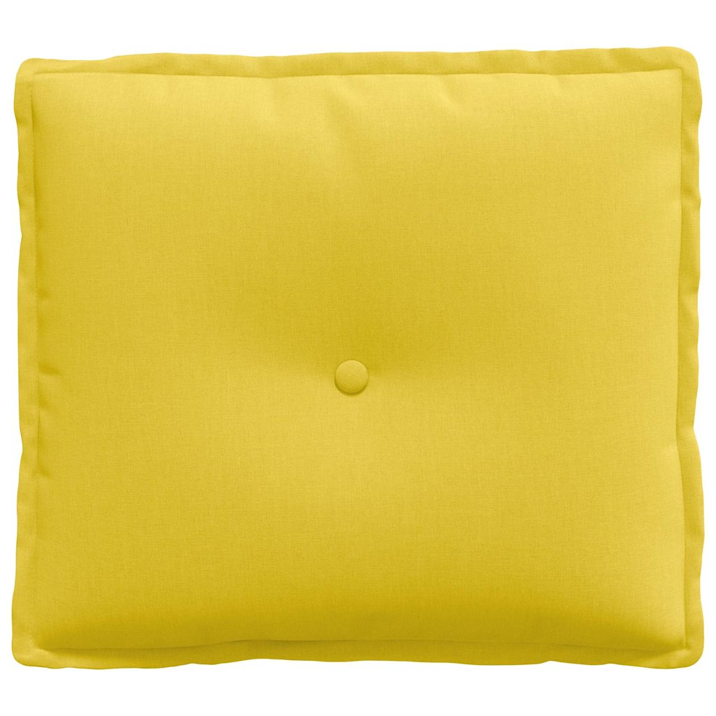Cuscino per Schiena Giallo Chiaro 50 x 19 x 45 cm Tessuto 42014624
