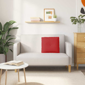 Cuscino per Schiena Rosso 50 x 19 x 45 cm Tessuto 42014627