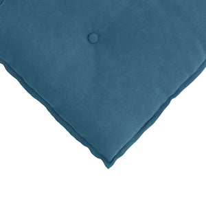 Cuscino per Schiena Blu 50 x 45 cm Tessuto in Cords 42014631