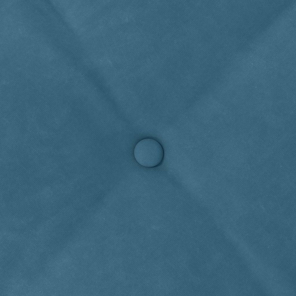 Cuscino per Schiena Blu 50 x 45 cm Tessuto in Cords 42014631