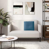 Cuscino per Schiena Blu 50 x 45 cm Tessuto in Cords 42014631