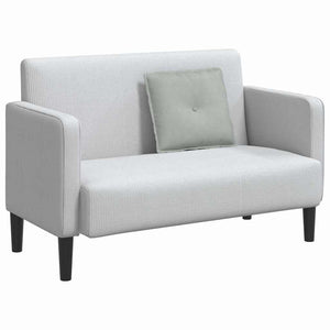 Cuscino per Schiena Grigio chiaro 50 x 45 cm Tessuto in Cords 42014632