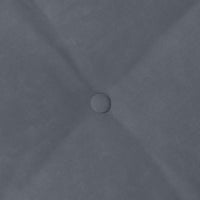 Cuscino per Schiena Grigio scuro 50 x 45 cm Tessuto in Cords 42014633