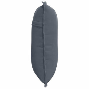 Cuscino per Schiena Grigio scuro 50 x 45 cm Tessuto in Cords 42014633