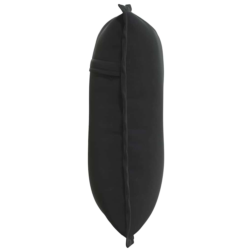Cuscino per Schiena Nero 50 x 45 cm Tessuto in Cords 42014638