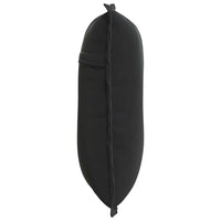 Cuscino per Schiena Nero 50 x 45 cm Tessuto in Cords 42014638