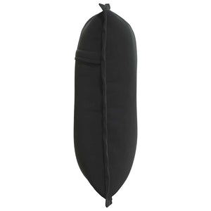 Cuscino per Schiena Nero 50 x 45 cm Tessuto in Cords 42014638