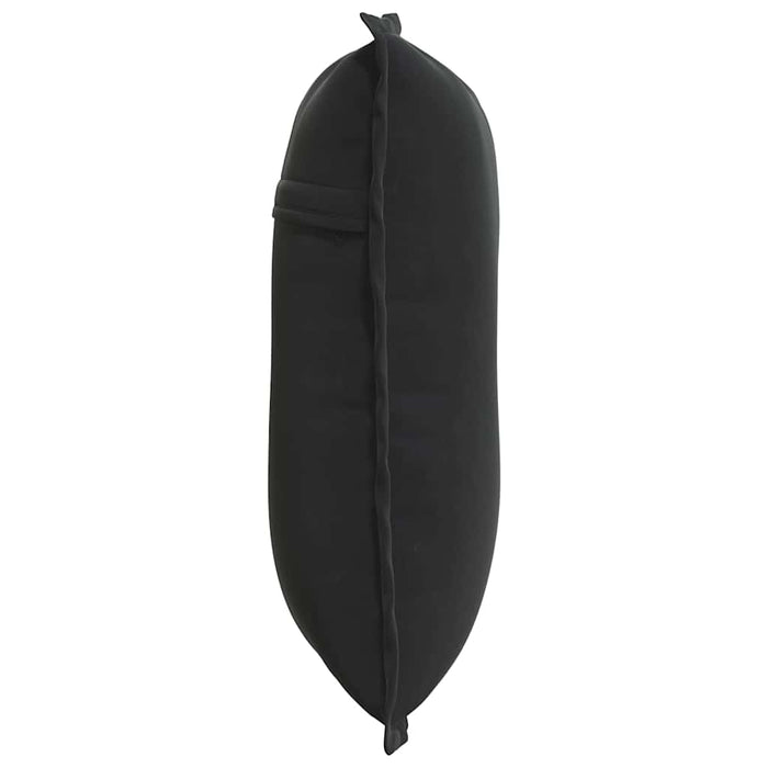 Cuscino per Schiena Nero 50 x 45 cm Tessuto in Cords 42014638
