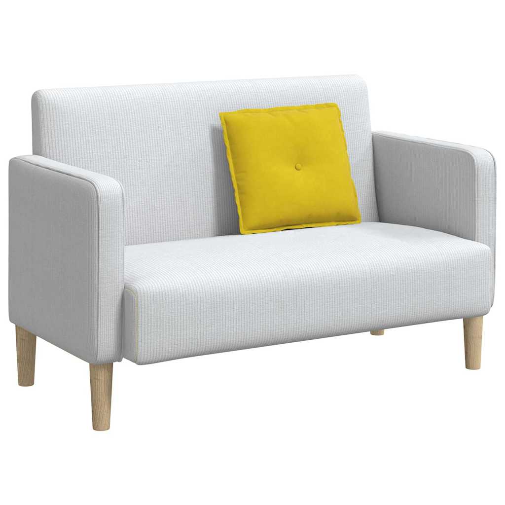 Cuscino per Schiena Giallo 50 x 45 cm Tessuto in Cords 42014639