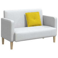 Cuscino per Schiena Giallo 50 x 45 cm Tessuto in Cords 42014639