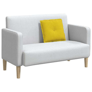 Cuscino per Schiena Giallo 50 x 45 cm Tessuto in Cords 42014639