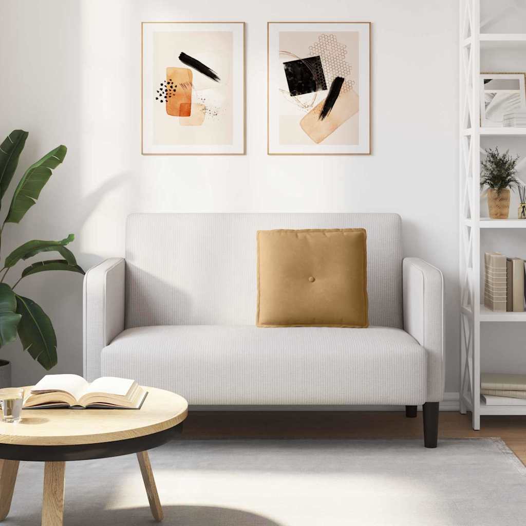 Cuscino per Schiena Marrone 50 x 45 cm Tessuto in Cords 42014640