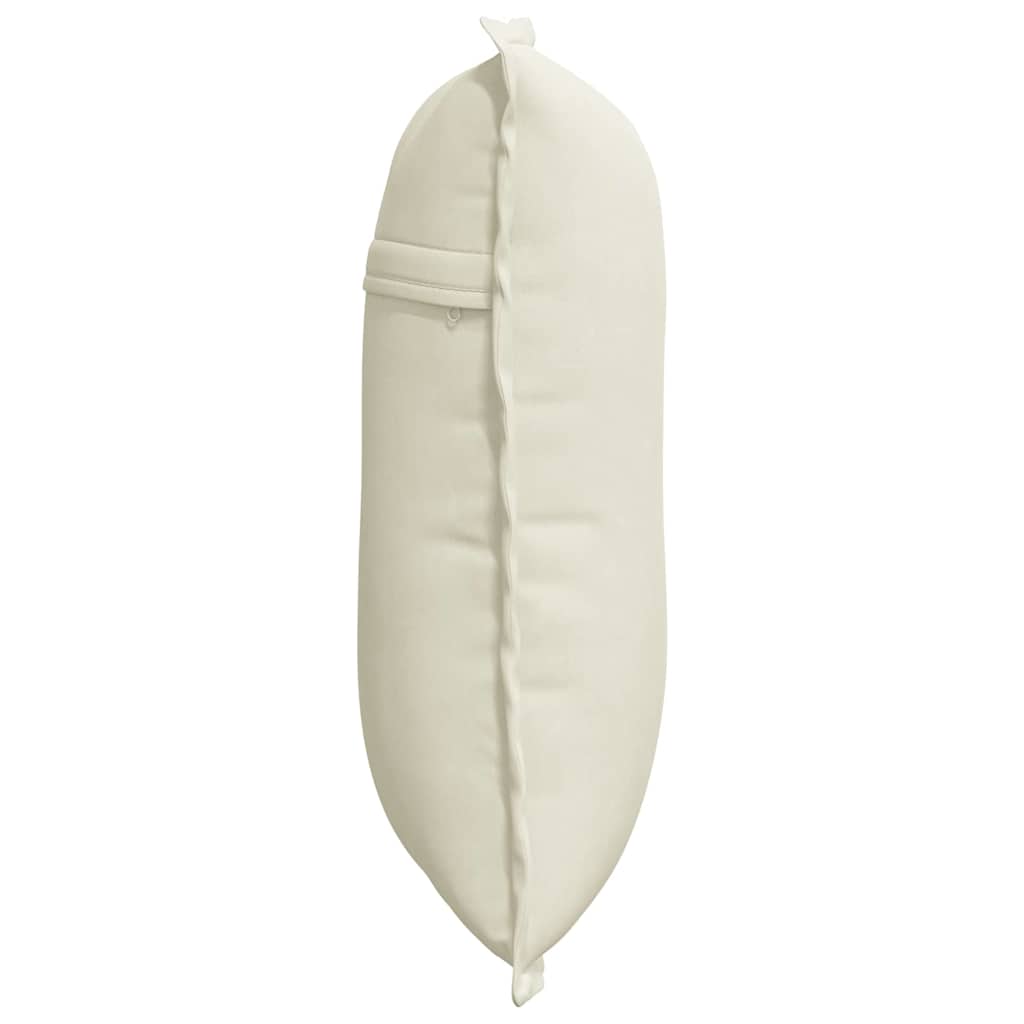 Cuscino per Schiena Crema 50 x 45 cm Tessuto in Cords 42014641