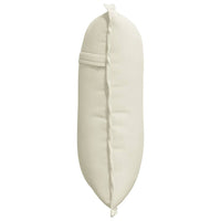 Cuscino per Schiena Crema 50 x 45 cm Tessuto in Cords 42014641