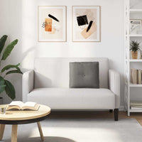 Cuscino per Schiena Grigio chiaro 50 x 45 cm Tessuto in Cords 42014650