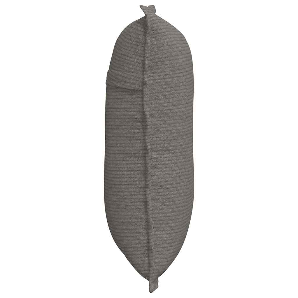 Cuscino per Schiena Grigio chiaro 50 x 45 cm Tessuto in Cords 42014650