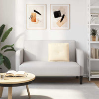 Cuscino per Schiena Crema 50 x 45 cm Tessuto in Cords 42014652