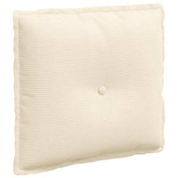 Cuscino per Schiena Crema 50 x 45 cm Tessuto in Cords 42014652