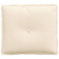 Cuscino per Schiena Crema 50 x 45 cm Tessuto in Cords 42014652
