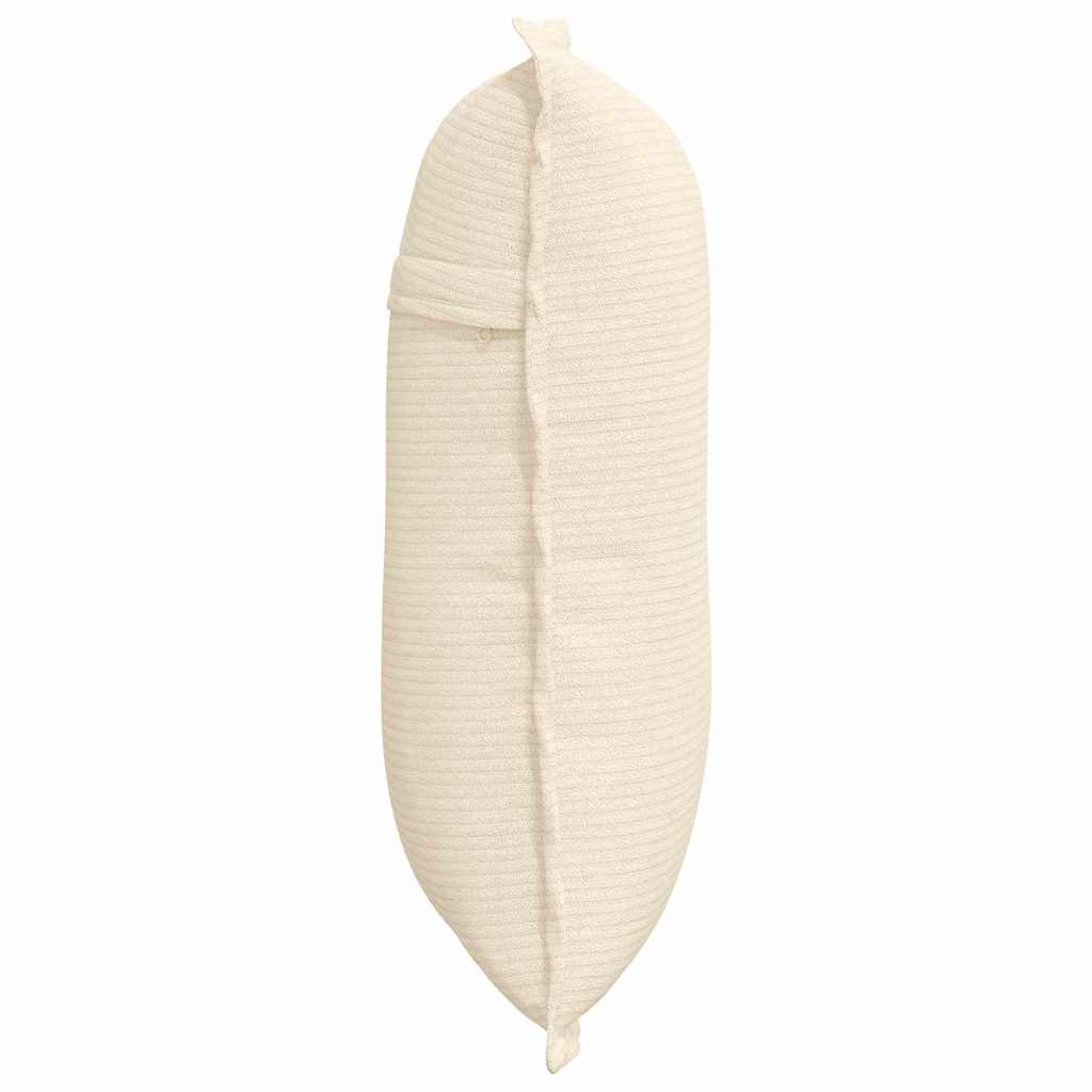 Cuscino per Schiena Crema 50 x 45 cm Tessuto in Cords 42014652
