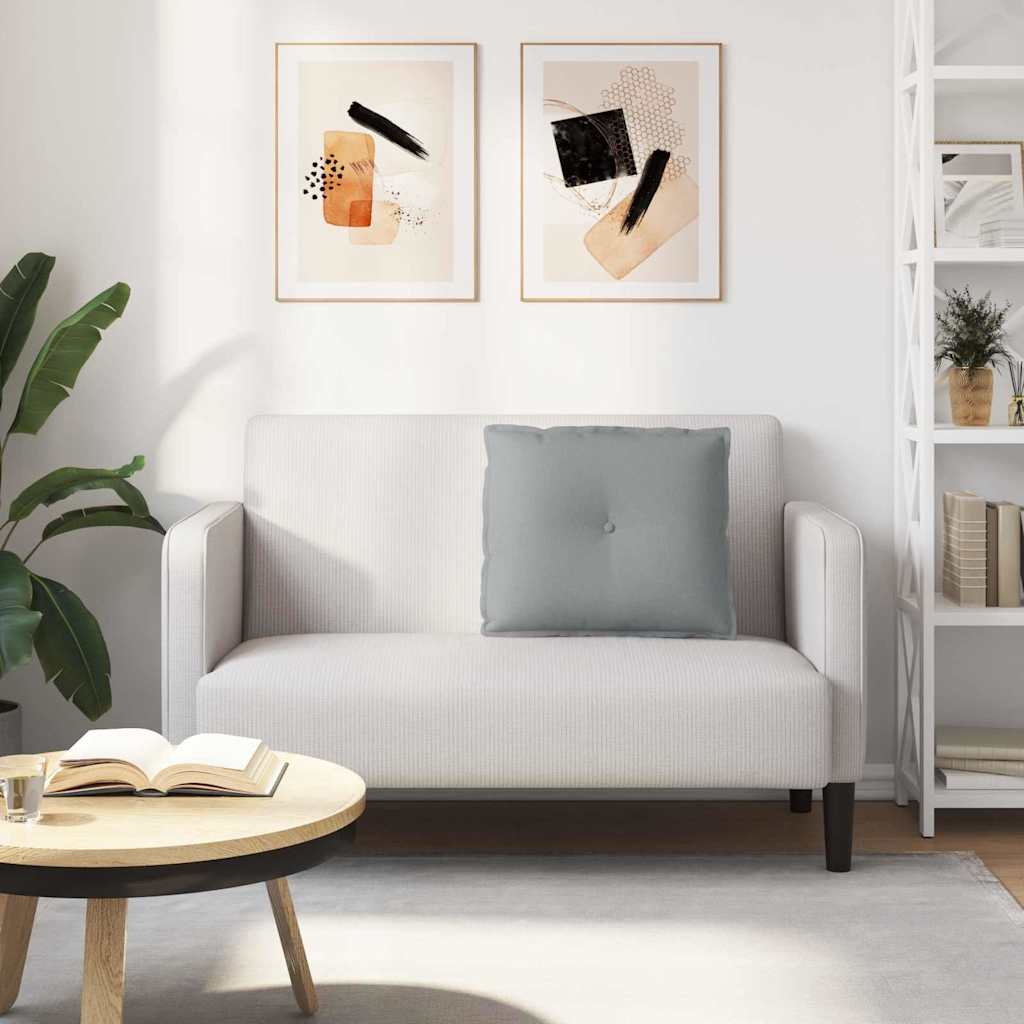 Cuscino per Schiena Grigio chiaro 60 x 19 x 50 cm Tessuto 42014658