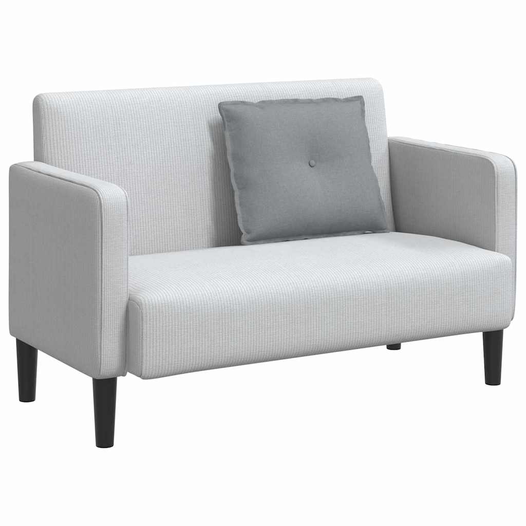 Cuscino per Schiena Grigio chiaro 60 x 19 x 50 cm Tessuto 42014658