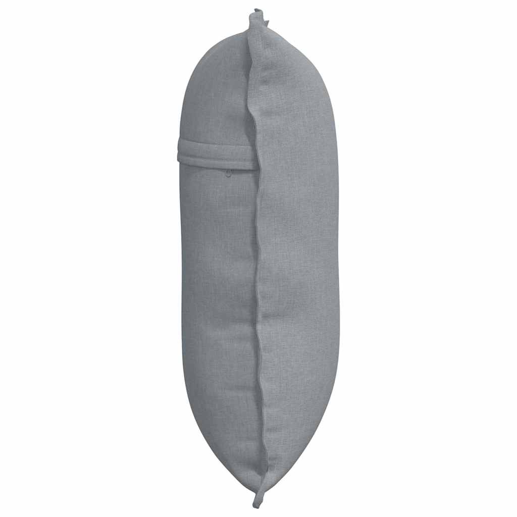 Cuscino per Schiena Grigio chiaro 60 x 19 x 50 cm Tessuto 42014658