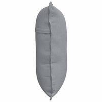 Cuscino per Schiena Grigio chiaro 60 x 19 x 50 cm Tessuto 42014658