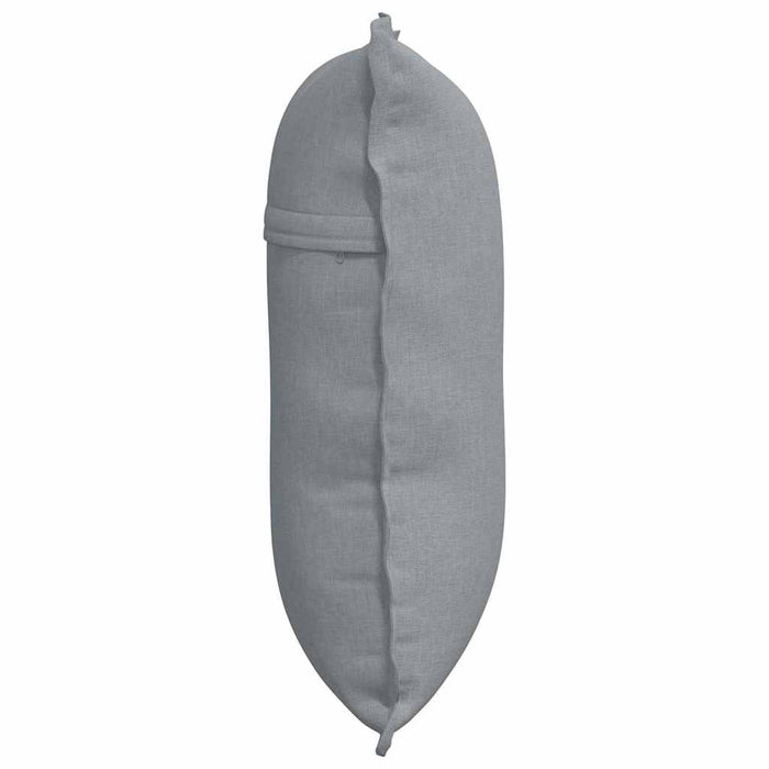 Cuscino per Schiena Grigio chiaro 60 x 19 x 50 cm Tessuto 42014658