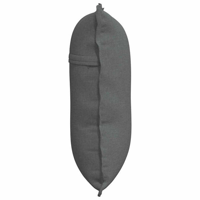 Cuscino per Schiena Grigio scuro 60 x 19 x 50 cm Tessuto 42014659