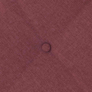 Cuscino per Schiena Rosso Vino 60 x 19 x 50 cm Tessuto 42014661