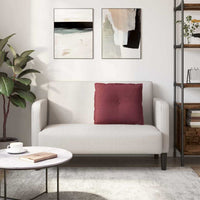 Cuscino per Schiena Rosso Vino 60 x 19 x 50 cm Tessuto 42014661