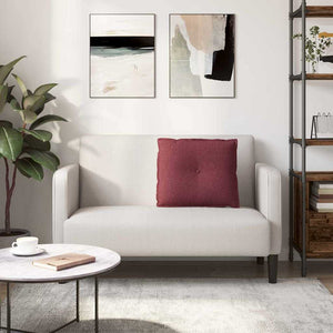 Cuscino per Schiena Rosso Vino 60 x 19 x 50 cm Tessuto 42014661