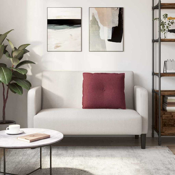 Cuscino per Schiena Rosso Vino 60 x 19 x 50 cm Tessuto 42014661