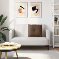 Cuscino per Schiena Marrone 60 x 19 x 50 cm Tessuto 42014662