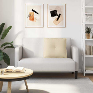 Cuscino per Schiena Crema 60 x 19 x 50 cm Tessuto 42014665