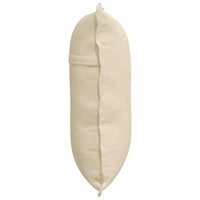 Cuscino per Schiena Crema 60 x 19 x 50 cm Tessuto 42014665