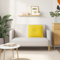 Cuscino per Schiena Giallo Chiaro 60 x 19 x 50 cm Tessuto 42014667