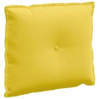 Cuscino per Schiena Giallo Chiaro 60 x 19 x 50 cm Tessuto 42014667