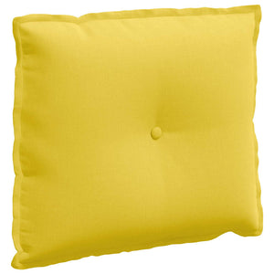 Cuscino per Schiena Giallo Chiaro 60 x 19 x 50 cm Tessuto 42014667