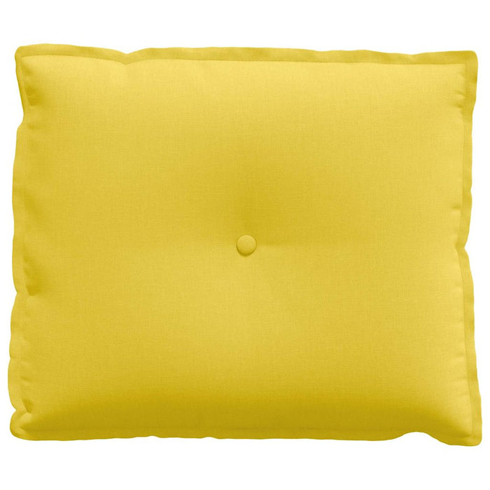 Cuscino per Schiena Giallo Chiaro 60 x 19 x 50 cm Tessuto 42014667