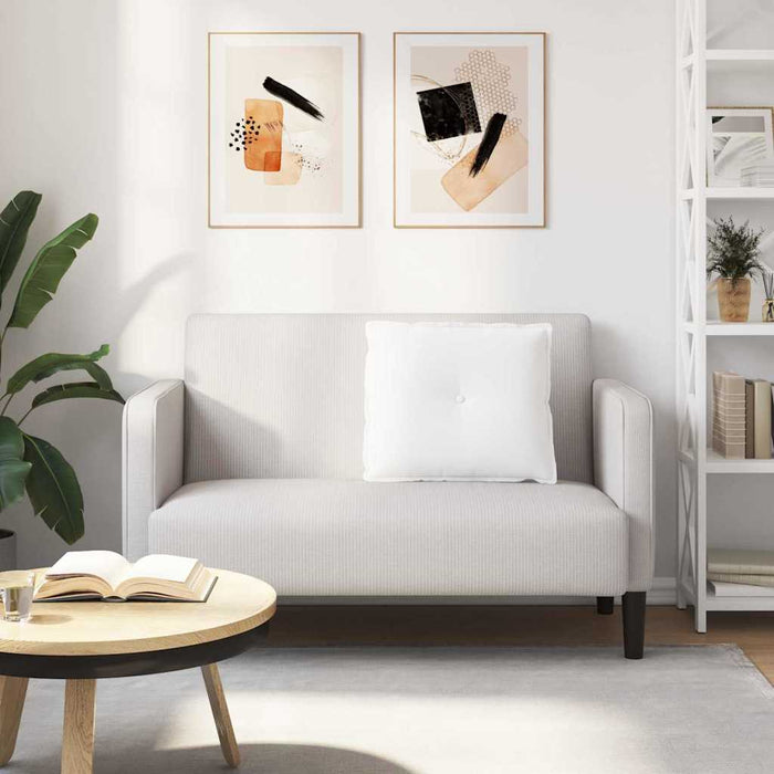 Cuscino per Schiena Bianco 60 x 19 x 50 cm Tessuto 42014669