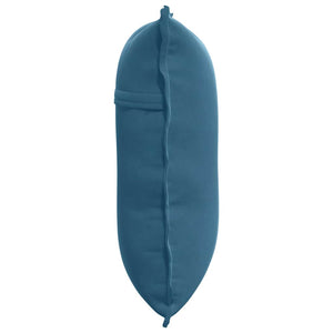 Cuscino per Schiena Blu 60 x 50 cm Tessuto in Cords 42014674