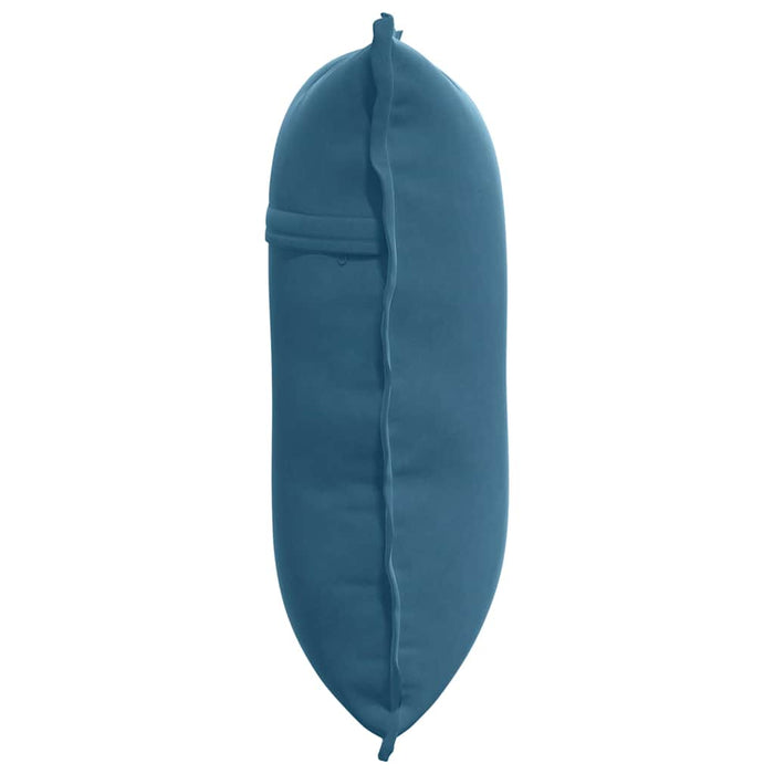 Cuscino per Schiena Blu 60 x 50 cm Tessuto in Cords 42014674