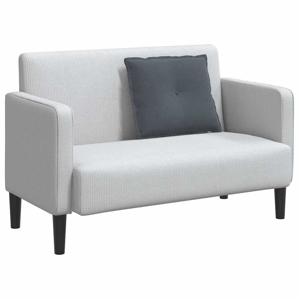 Cuscino per Schiena Grigio scuro 60 x 50 cm Tessuto in Cords 42014676