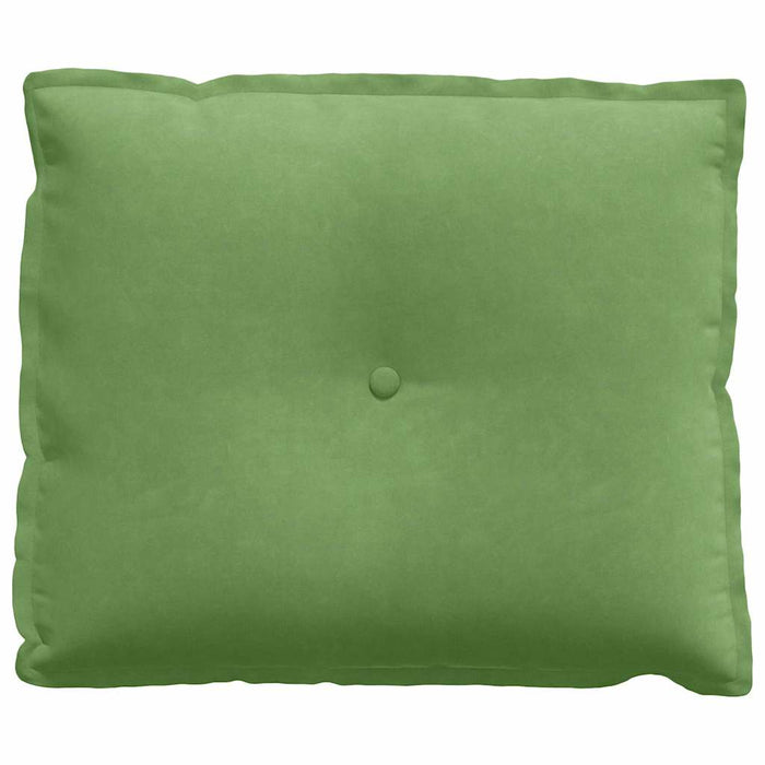 Cuscino per Schiena Verde chiaro 60 x 50 cm Tessuto in Cords 42014678